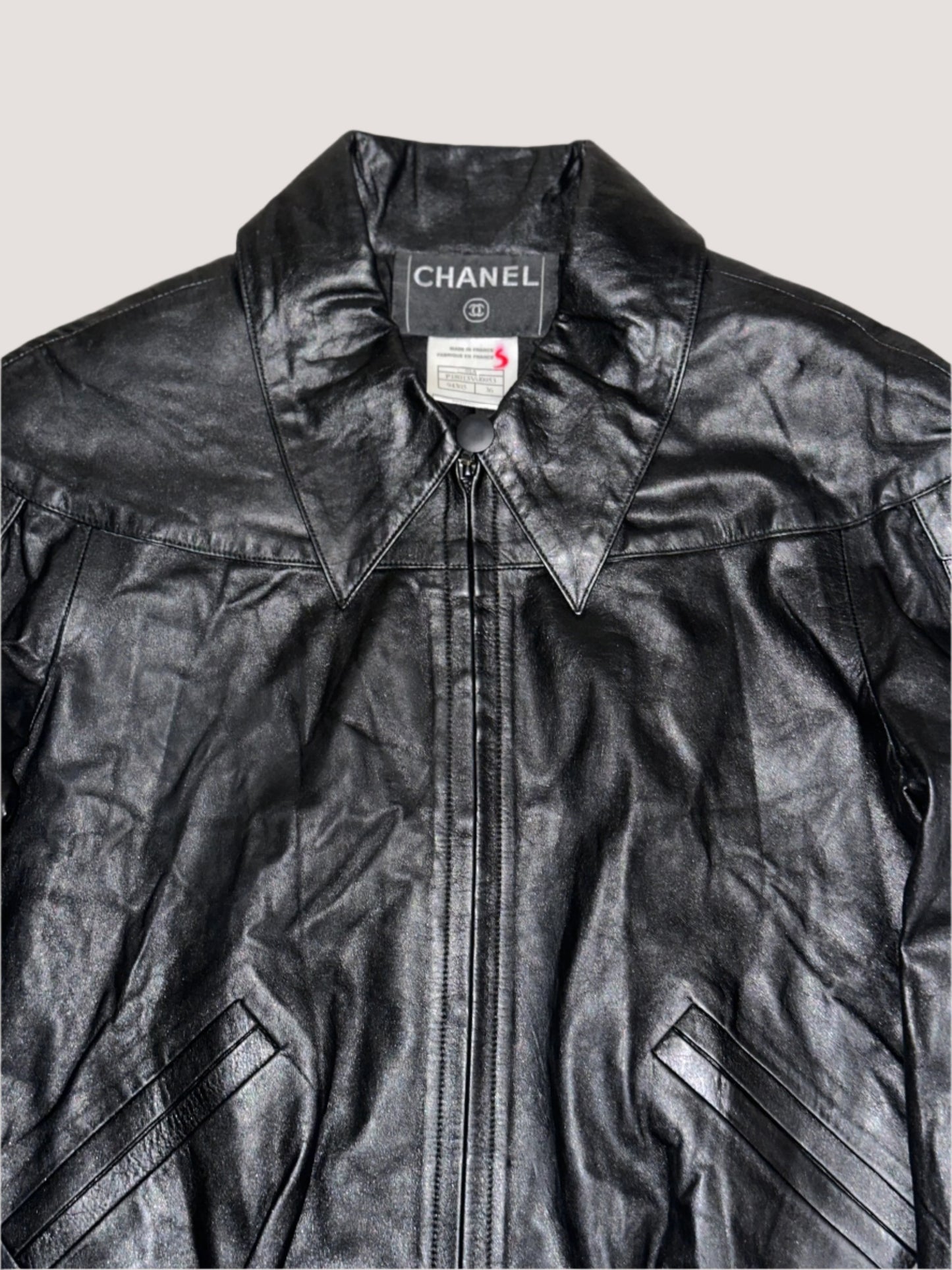 Chanel Black Leather Jacket