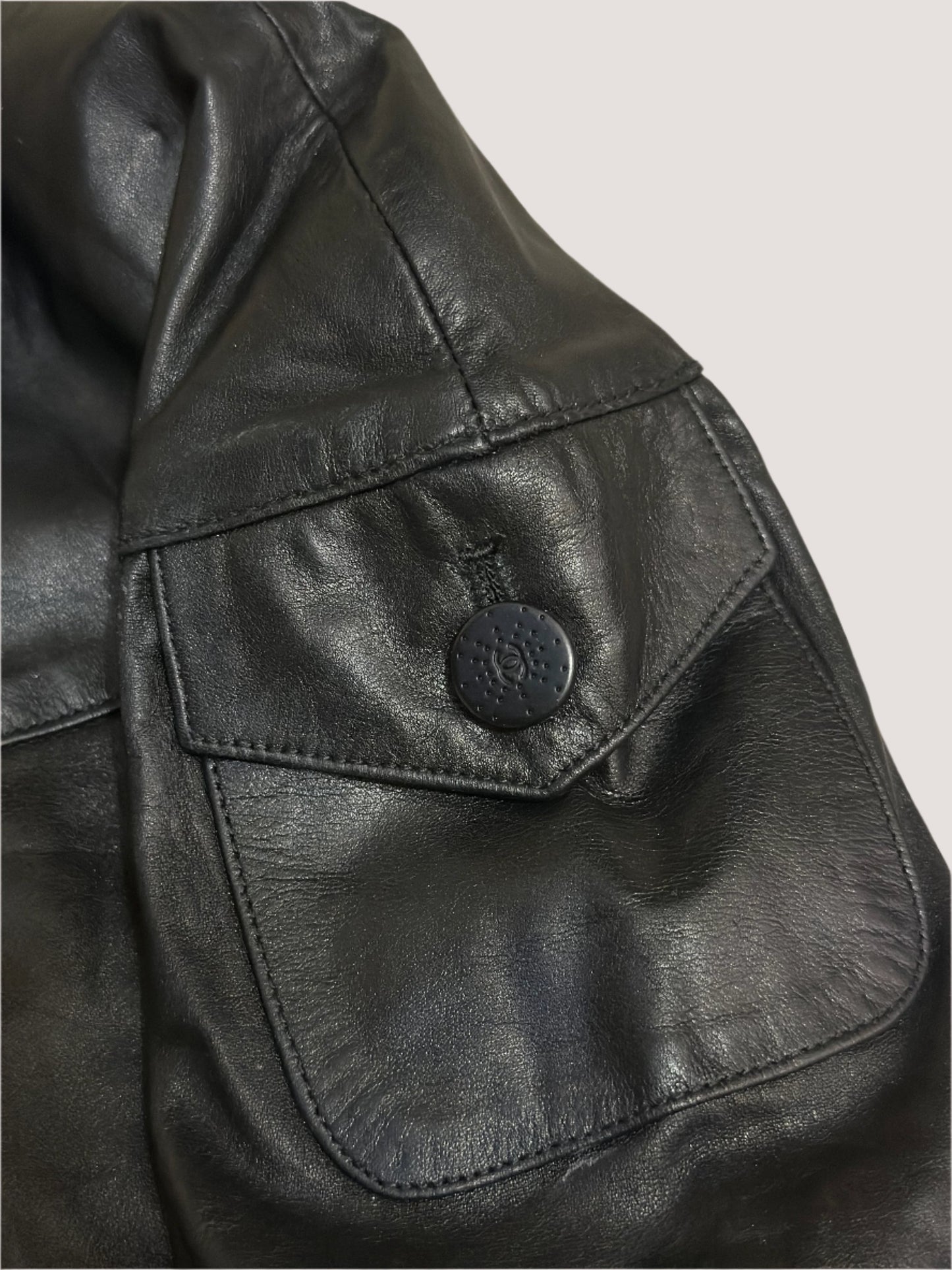 Chanel Black Leather Jacket