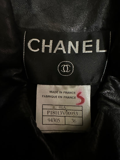 Chanel Black Leather Jacket