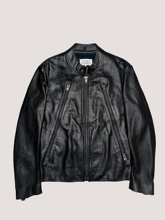 Maison Margiela Black Leather Jacket