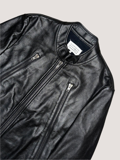 Maison Margiela Black Leather Jacket