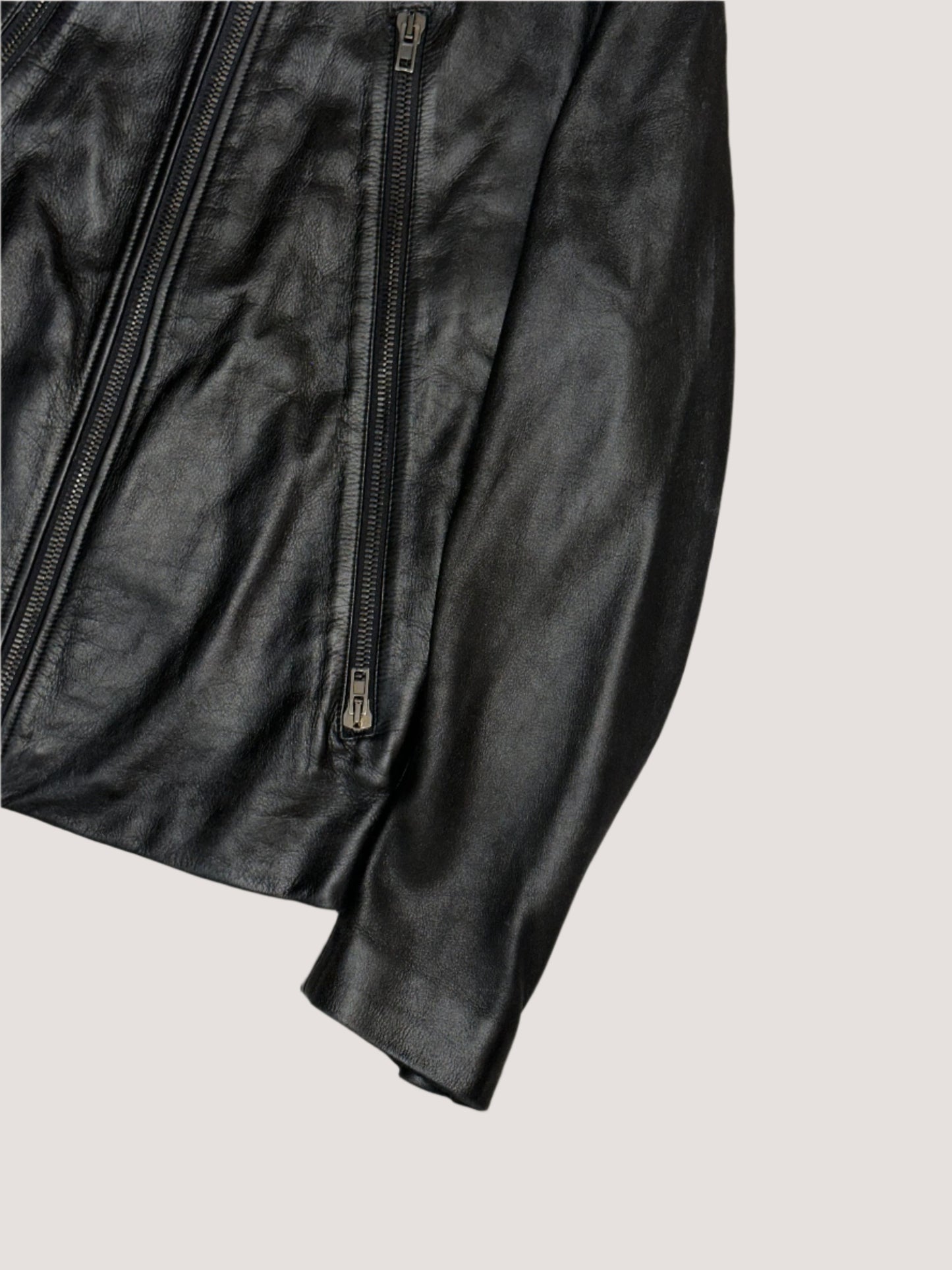 Maison Margiela Black Leather Jacket