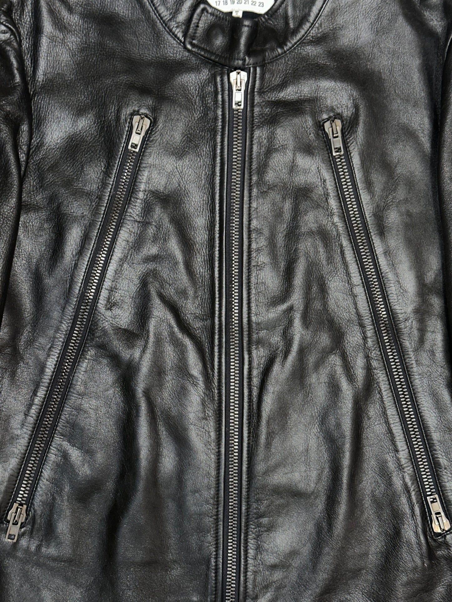 Maison Margiela Black Leather Jacket