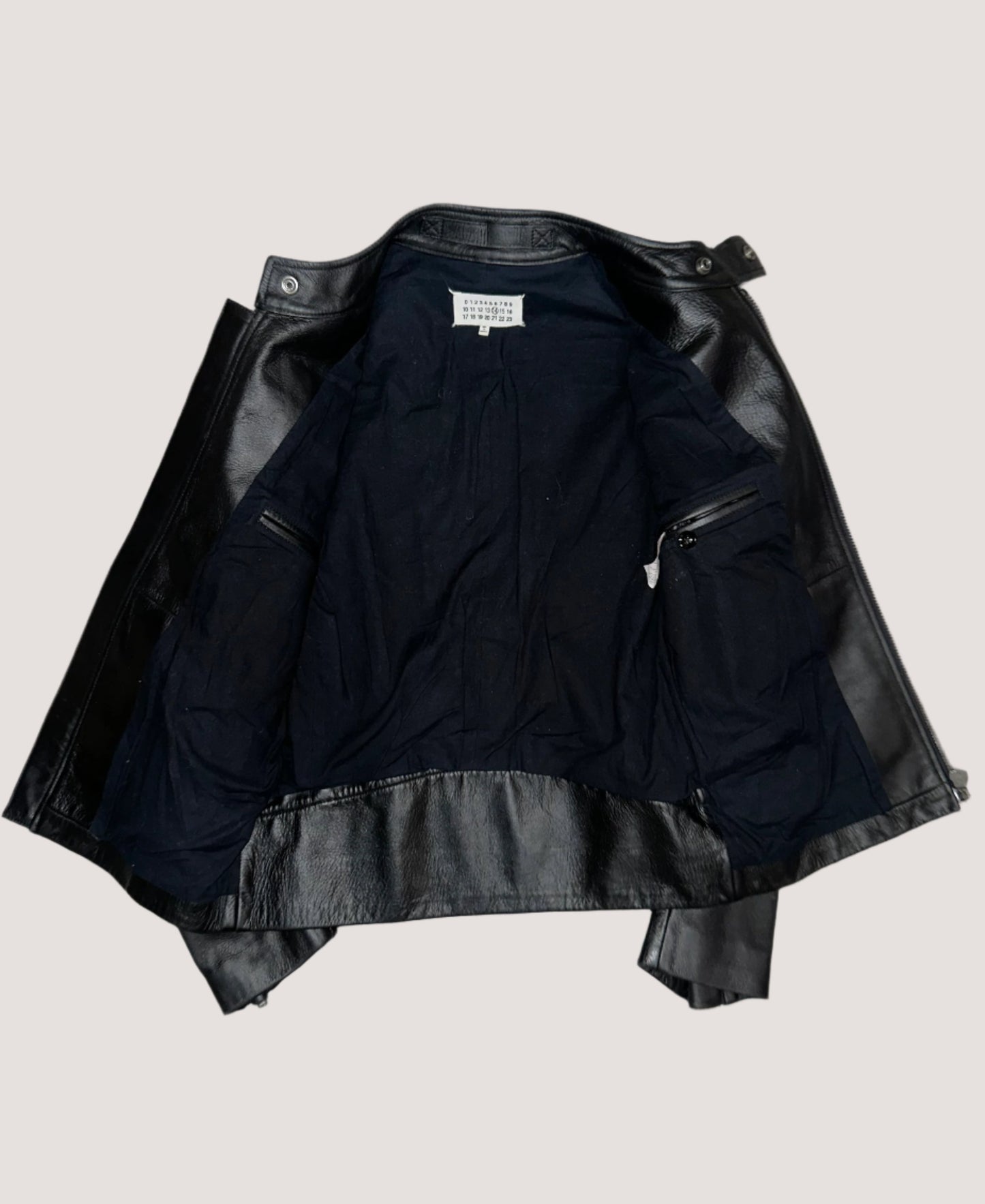 Maison Margiela Black Leather Jacket