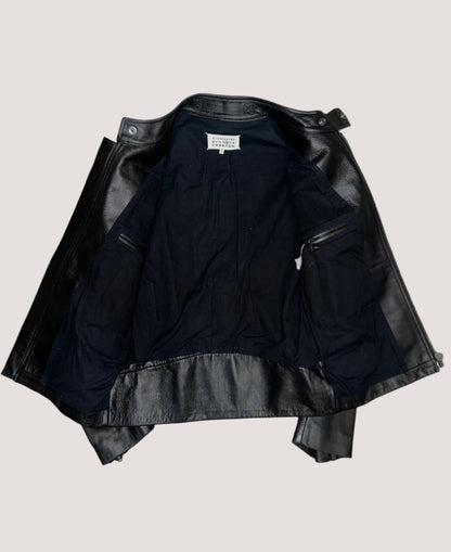 Maison Margiela Black Leather Jacket