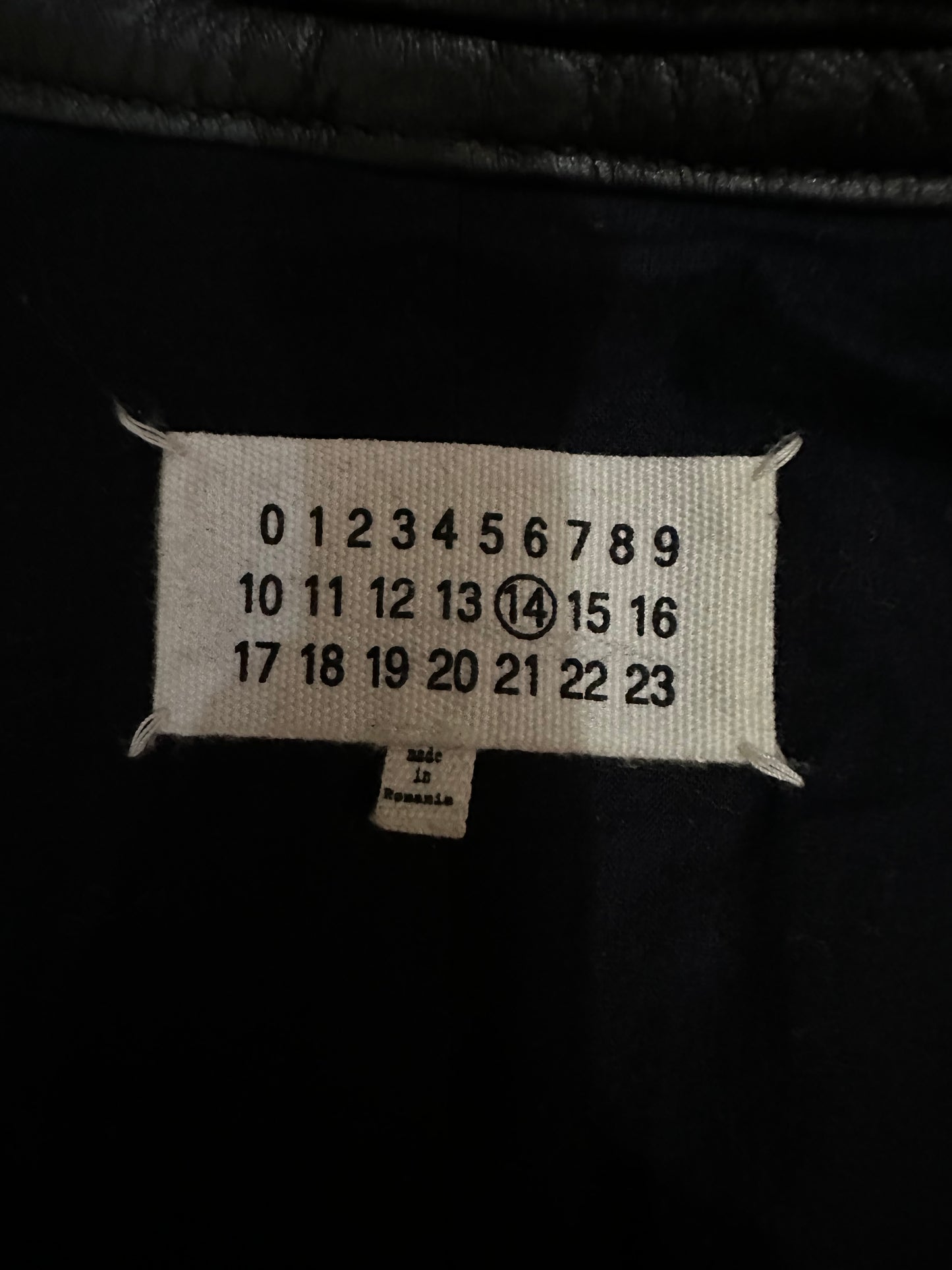 Maison Margiela Black Leather Jacket