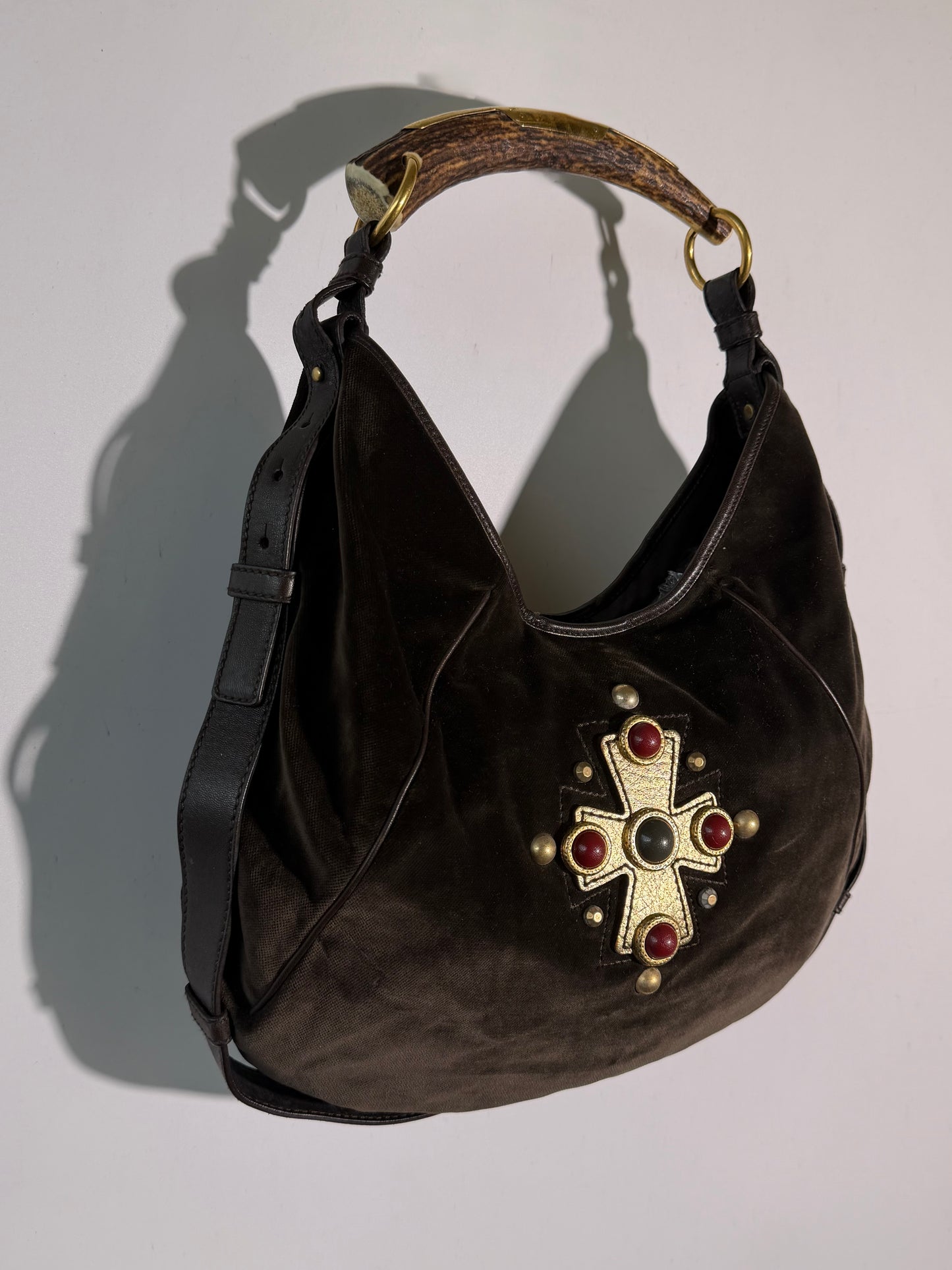 Vintage Yves Saint Laurent by Tom Ford Brown Beaded Mombasa
