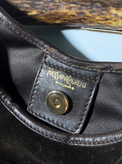 Vintage Yves Saint Laurent by Tom Ford Brown Beaded Mombasa