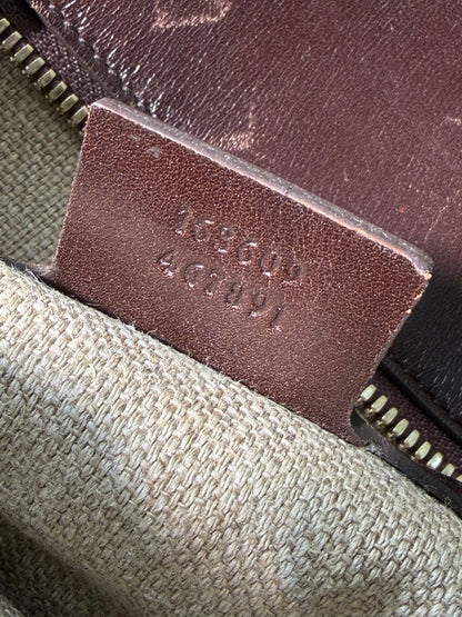Vintage Gucci Brown Ponyhair Fold-in-Flap Messenger Bag