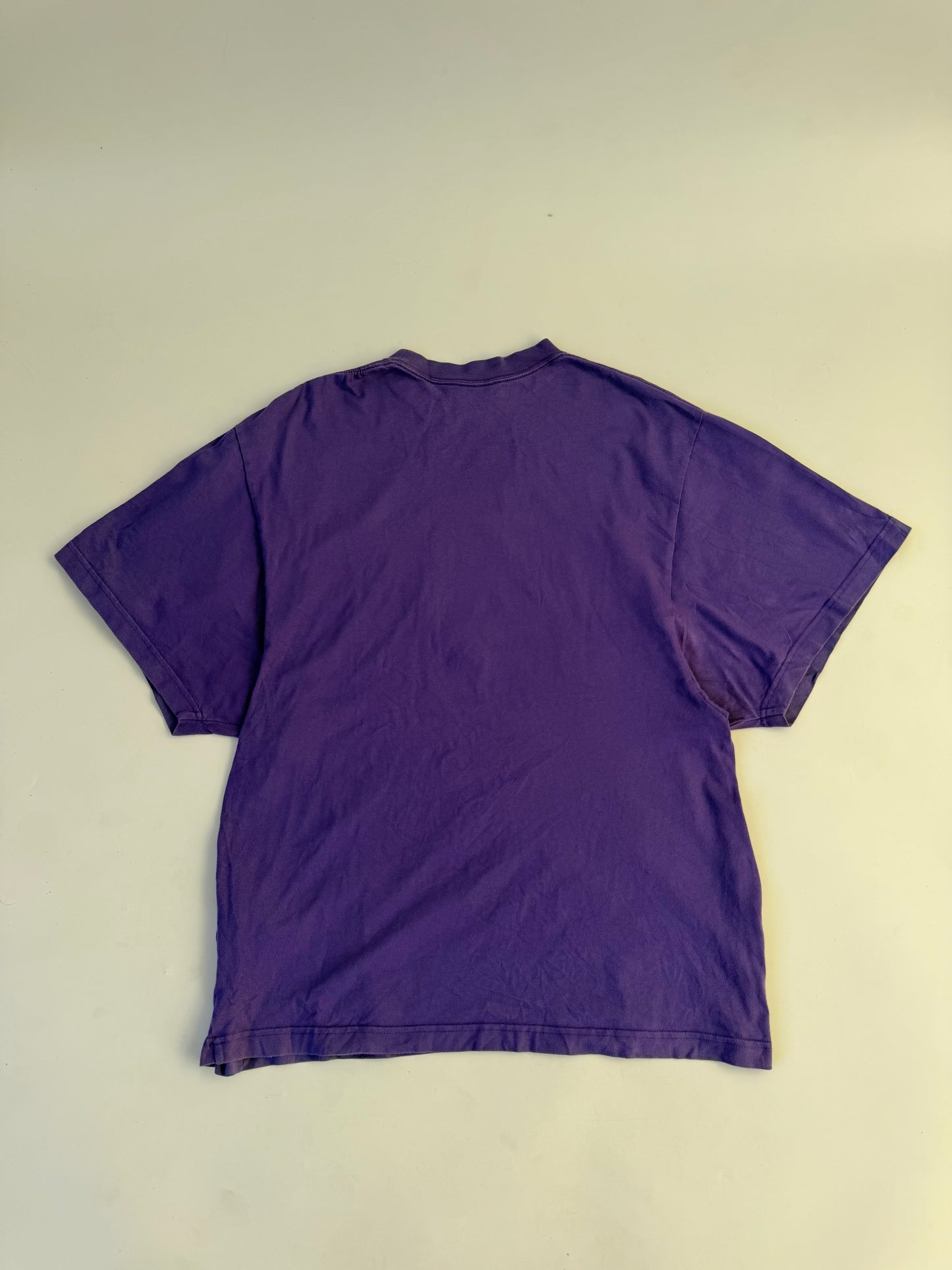 Balenciaga Rhinestone Bébé Worn-Out T-Shirt Purple