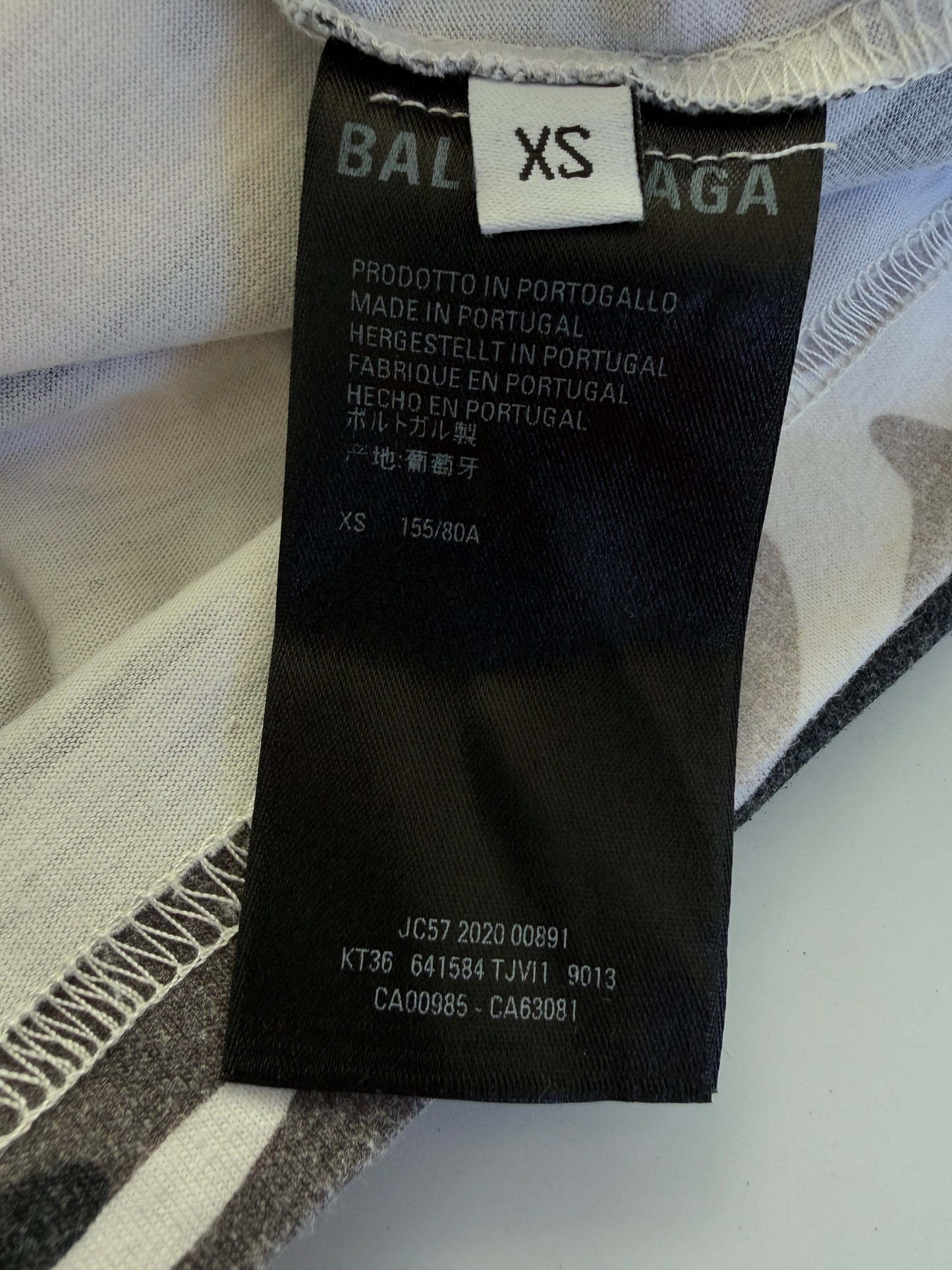 Balenciaga Camo Double-Layer Love Bear Tee
