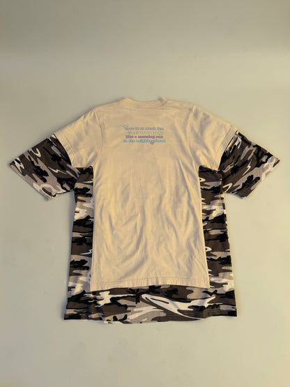 Balenciaga Camo Double-Layer Love Bear Tee