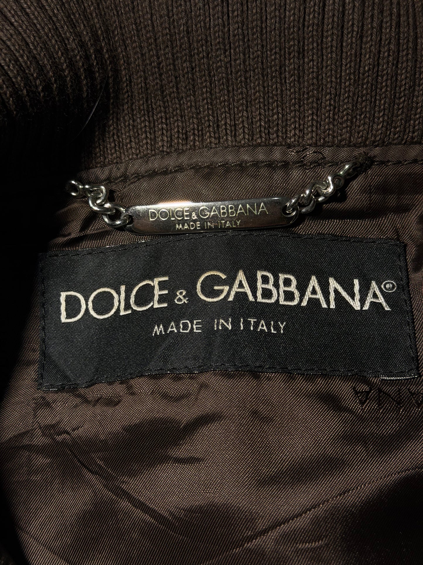 2000’s Dolce & Gabbana Brown Faded Multi Zip Jacket