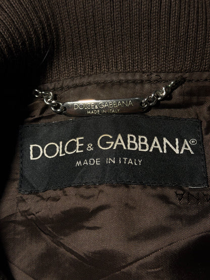 2000’s Dolce & Gabbana Brown Faded Multi Zip Jacket