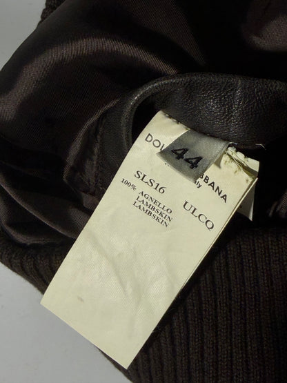 2000’s Dolce & Gabbana Brown Faded Multi Zip Jacket
