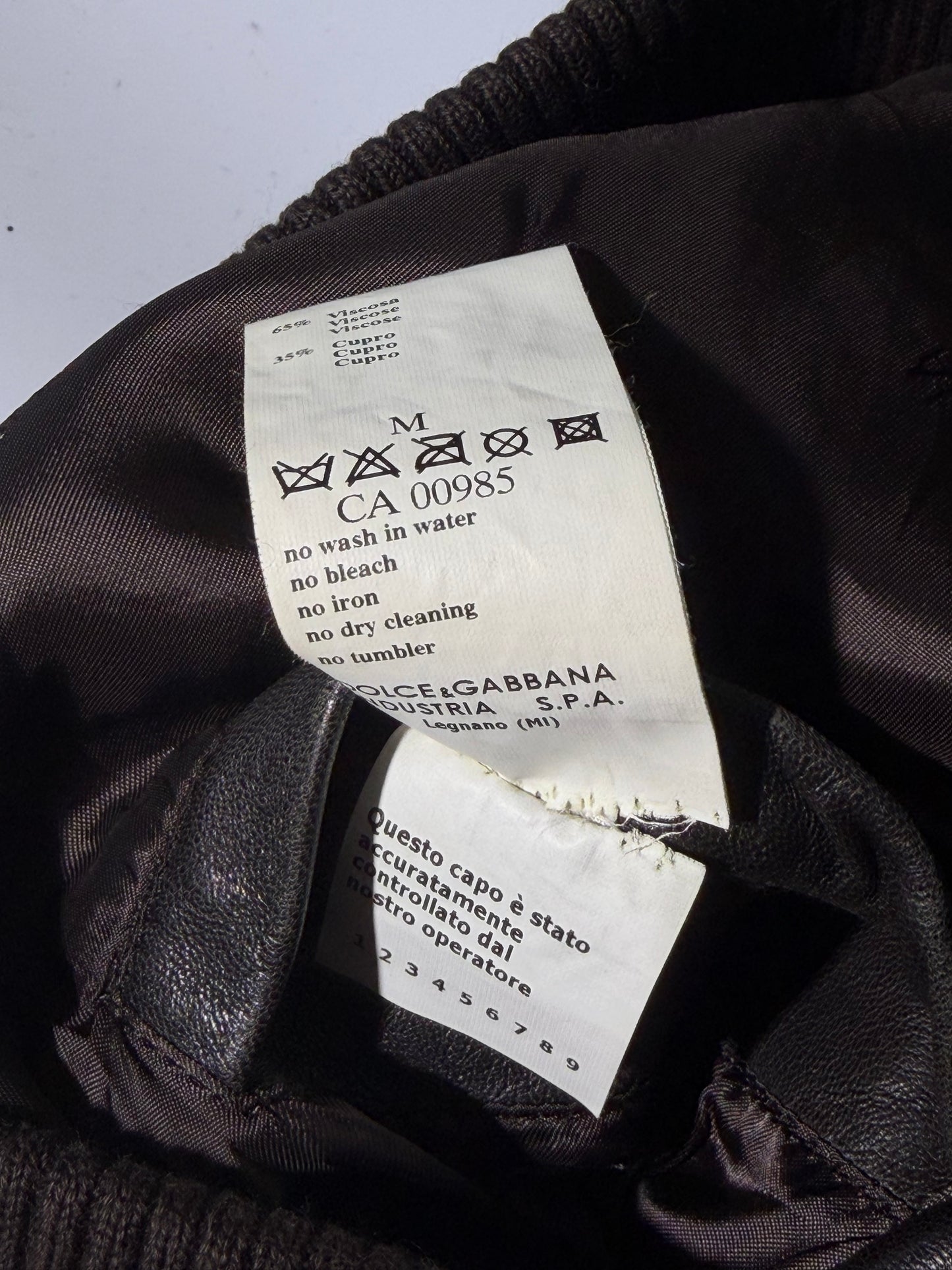 2000’s Dolce & Gabbana Brown Faded Multi Zip Jacket