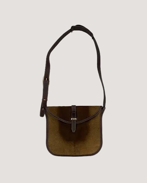 Vintage Gucci Brown Ponyhair Fold-in-Flap Messenger Bag