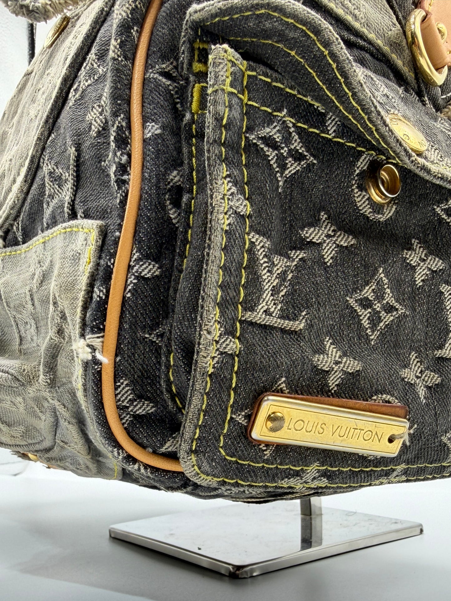 Louis Vuitton Limited Edition Denim Patchwork Speedy Bag