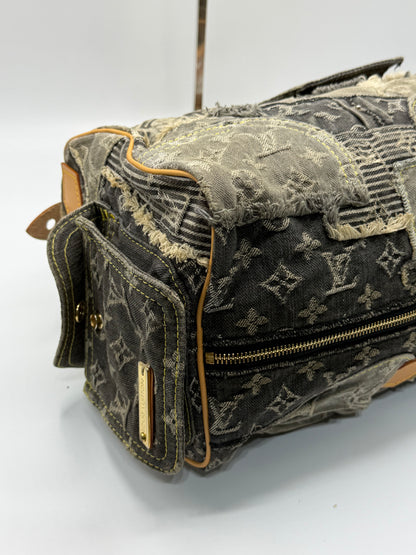 Louis Vuitton Limited Edition Denim Patchwork Speedy Bag