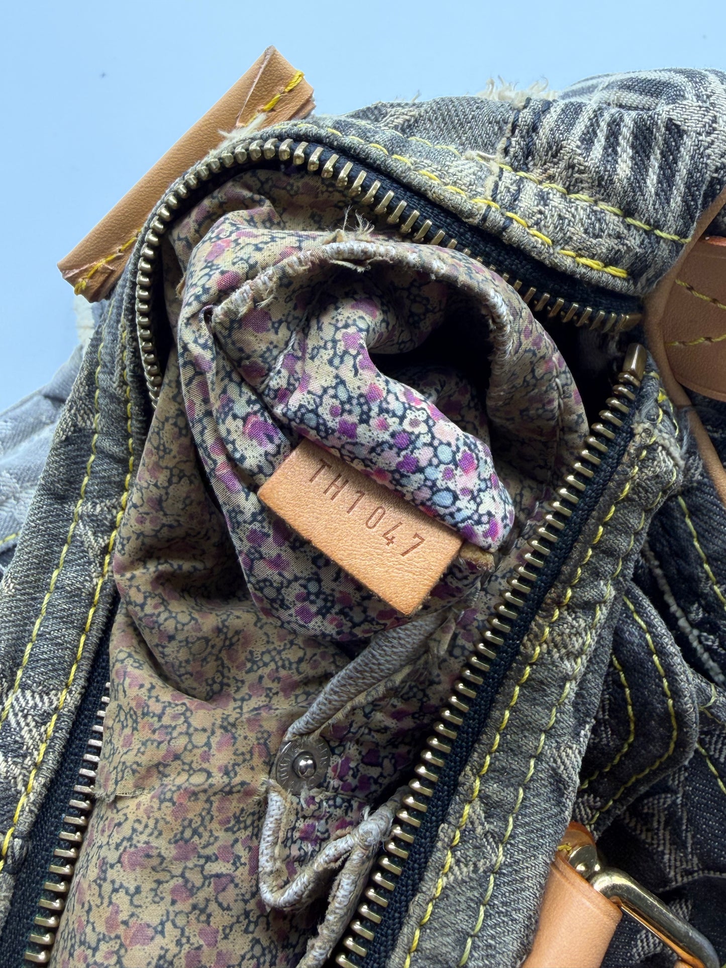 Louis Vuitton Limited Edition Denim Patchwork Speedy Bag