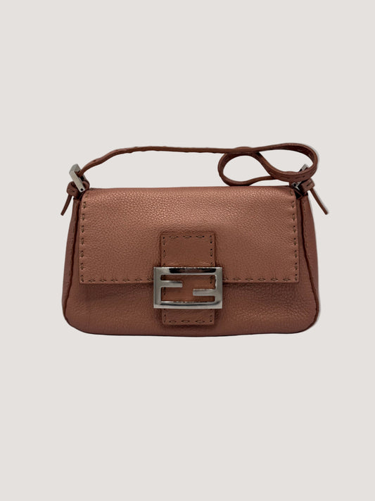 Fendi Selleria Mama Baguette Bag Leather Handbag