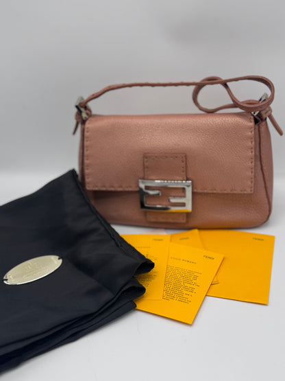 Fendi Selleria Mama Baguette Bag Leather Handbag
