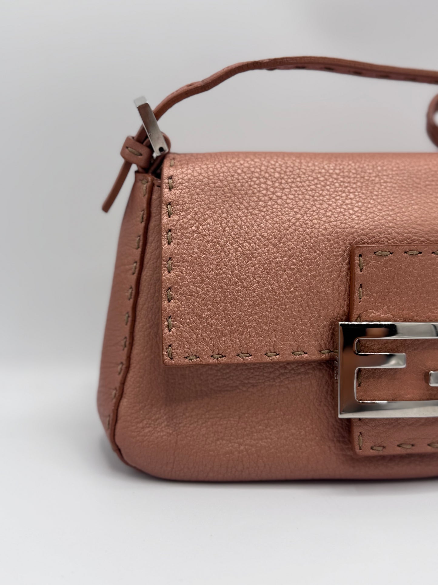 Fendi Selleria Mama Baguette Bag Leather Handbag
