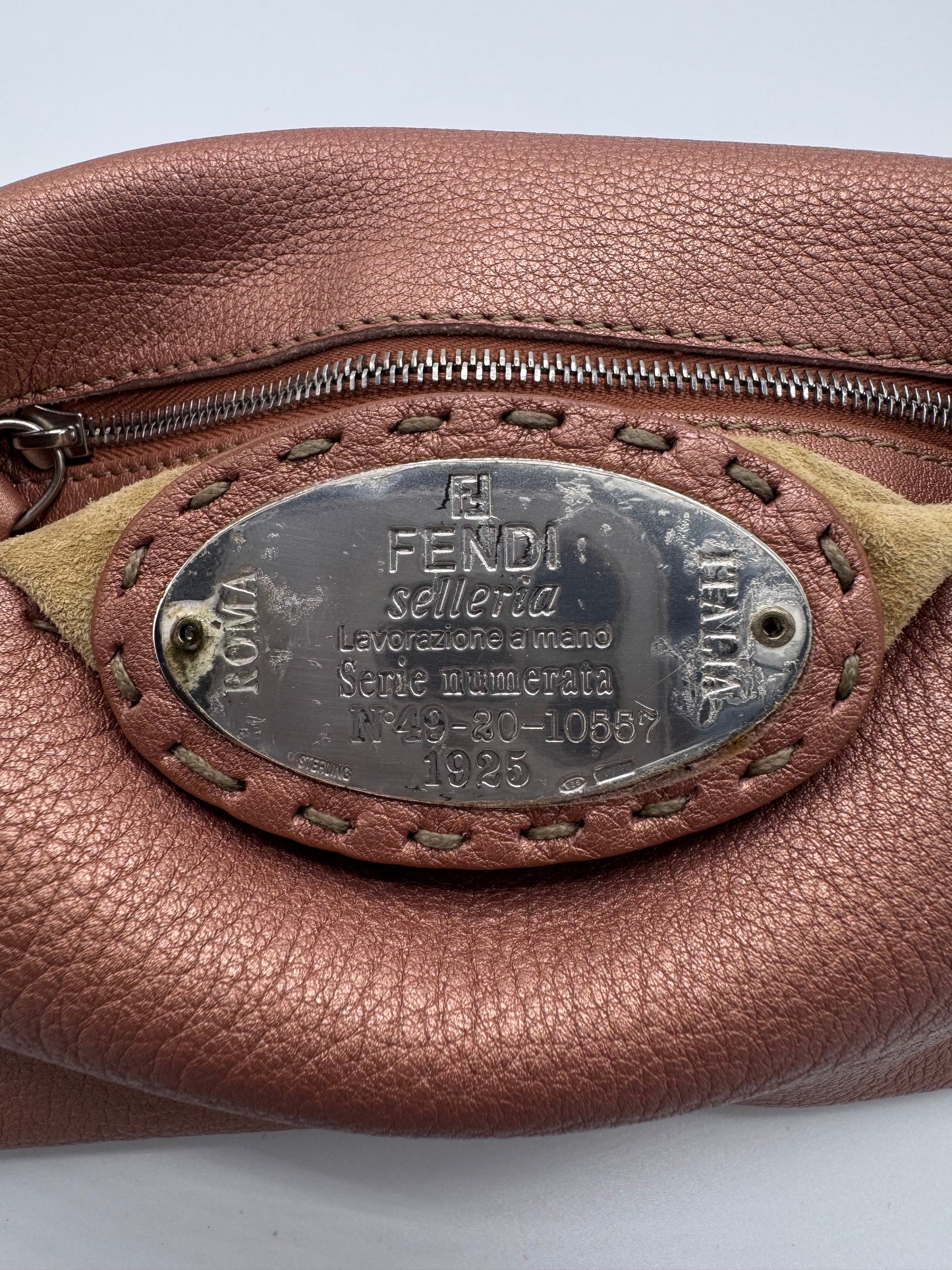 Fendi Selleria Mama Baguette Bag Leather Handbag