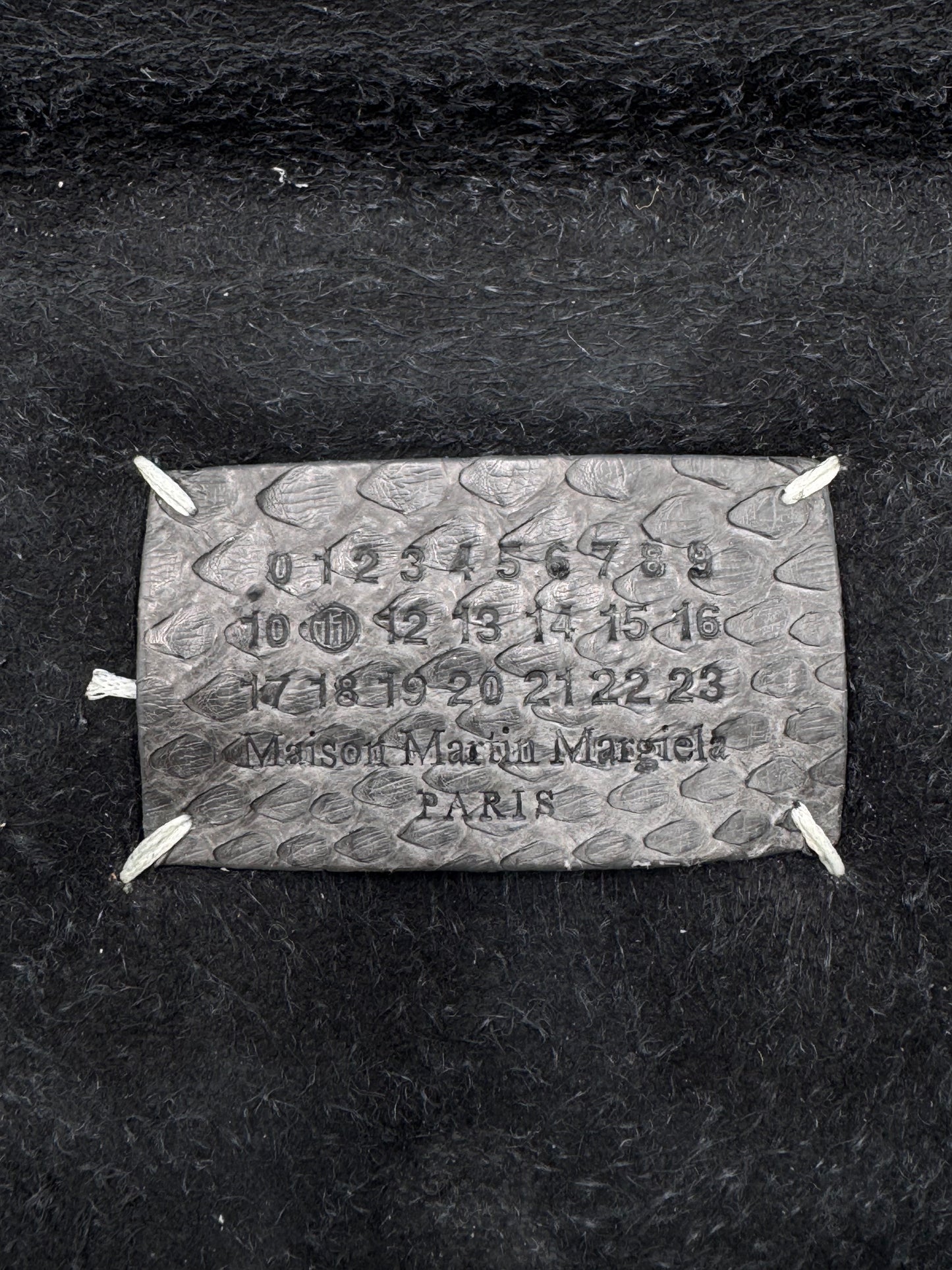Maison Margiela 11 Real Python Effect Clutch
