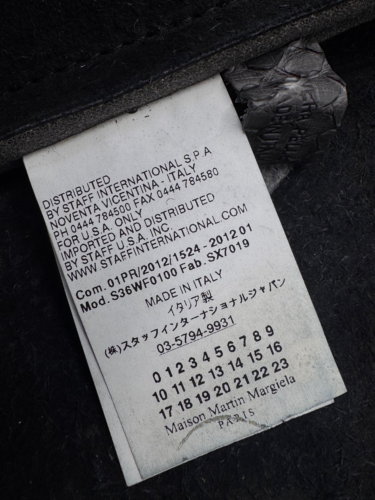 Maison Margiela 11 Real Python Effect Clutch