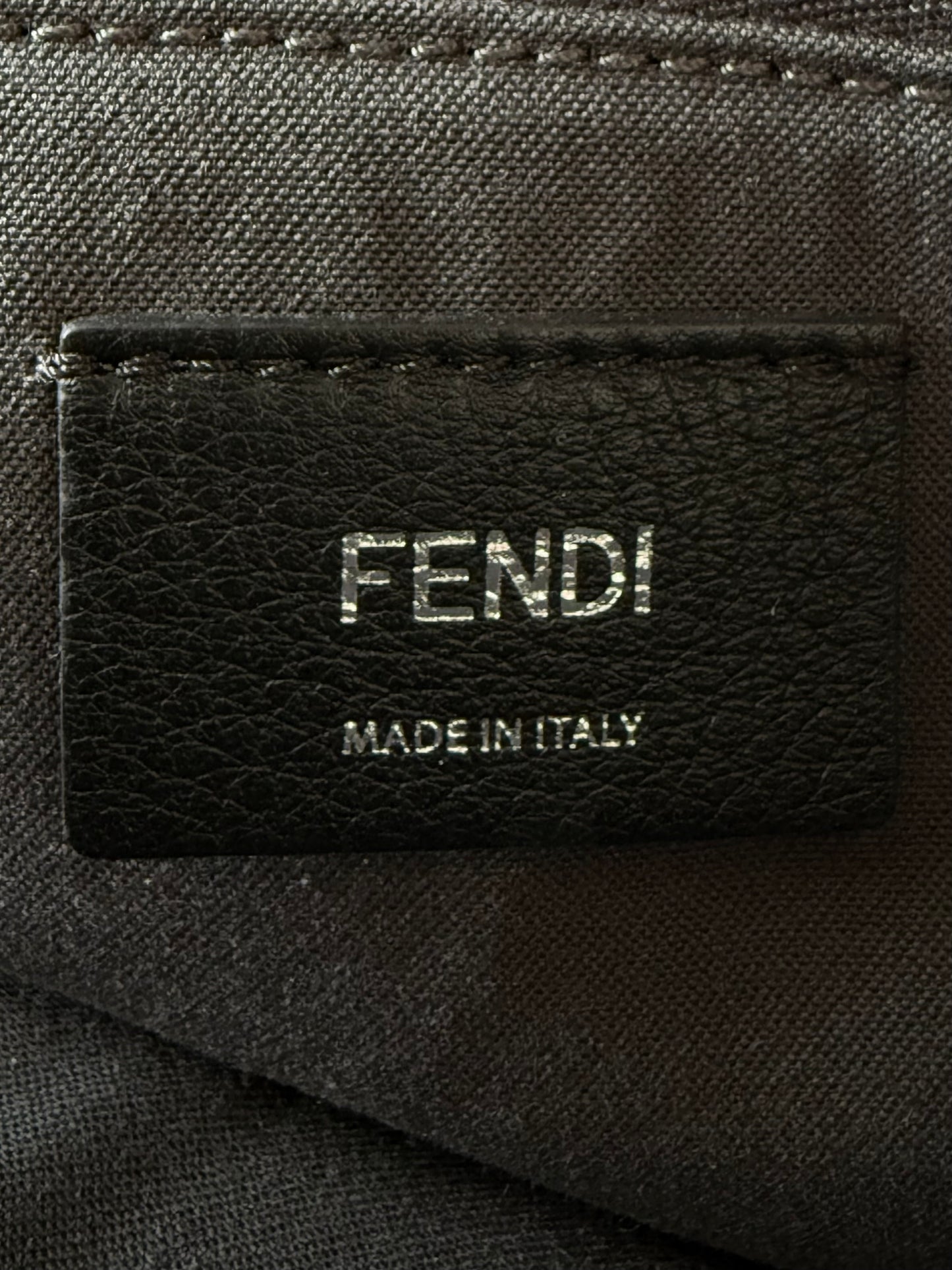 Fendi By The Way White Snakeskin Yellow Scalloped Satchel