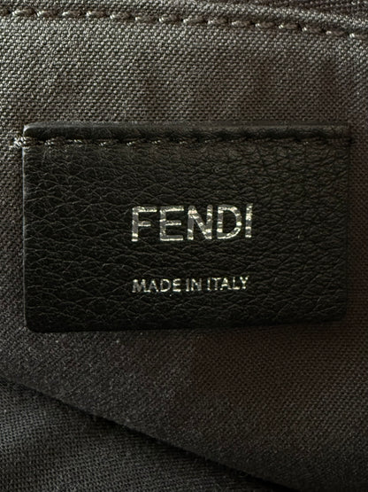Fendi By The Way White Snakeskin Yellow Scalloped Satchel
