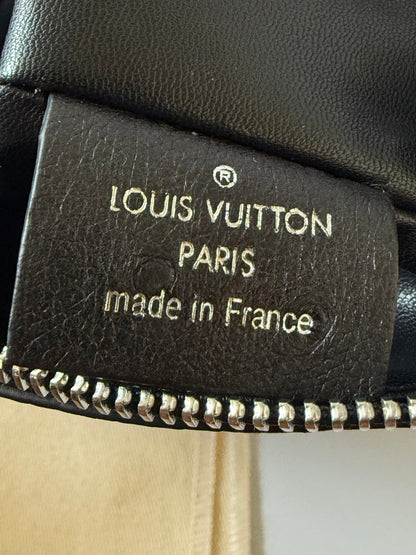 Louis Vuitton Black Ostrich Leather Side Trunk MM