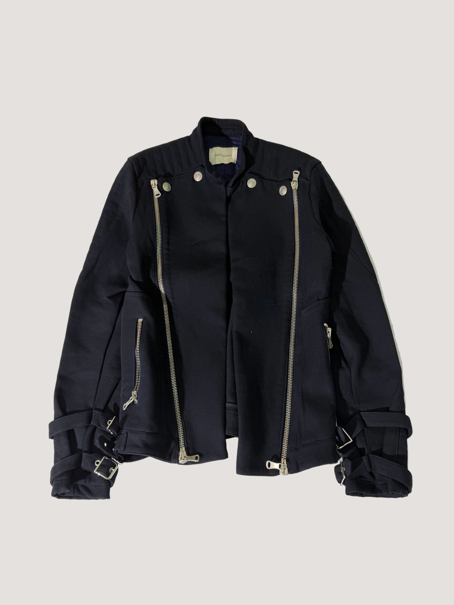 Pierre Balmain Navy Blue Convertible Jacket