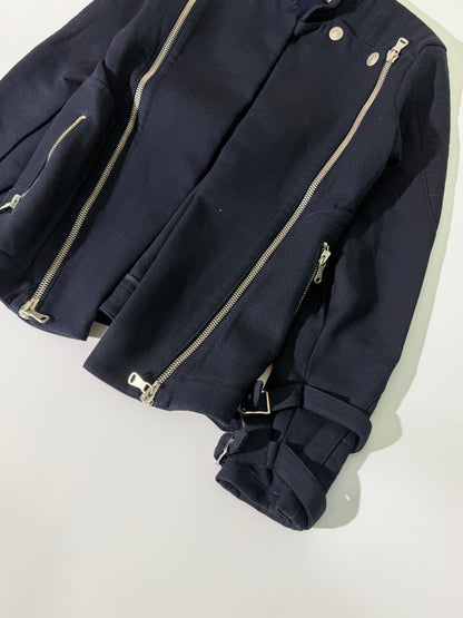 Pierre Balmain Navy Blue Convertible Jacket