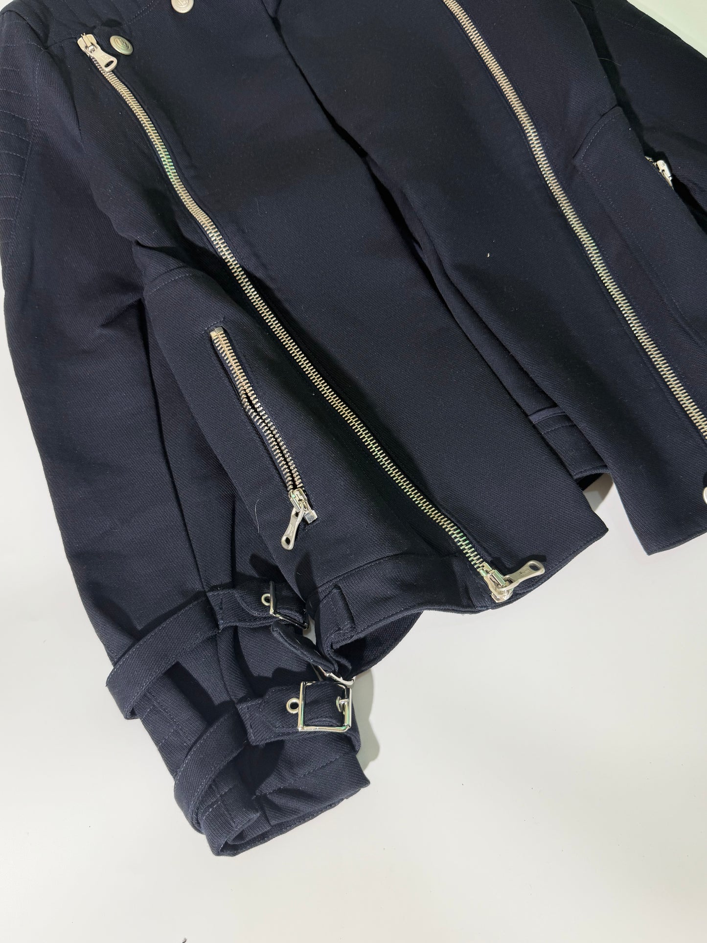 Pierre Balmain Navy Blue Convertible Jacket