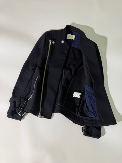 Pierre Balmain Navy Blue Convertible Jacket