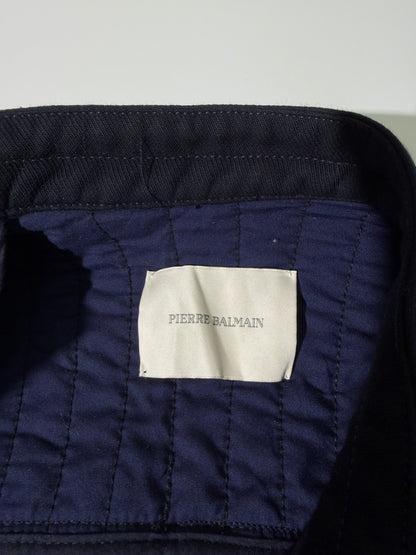 Pierre Balmain Navy Blue Convertible Jacket