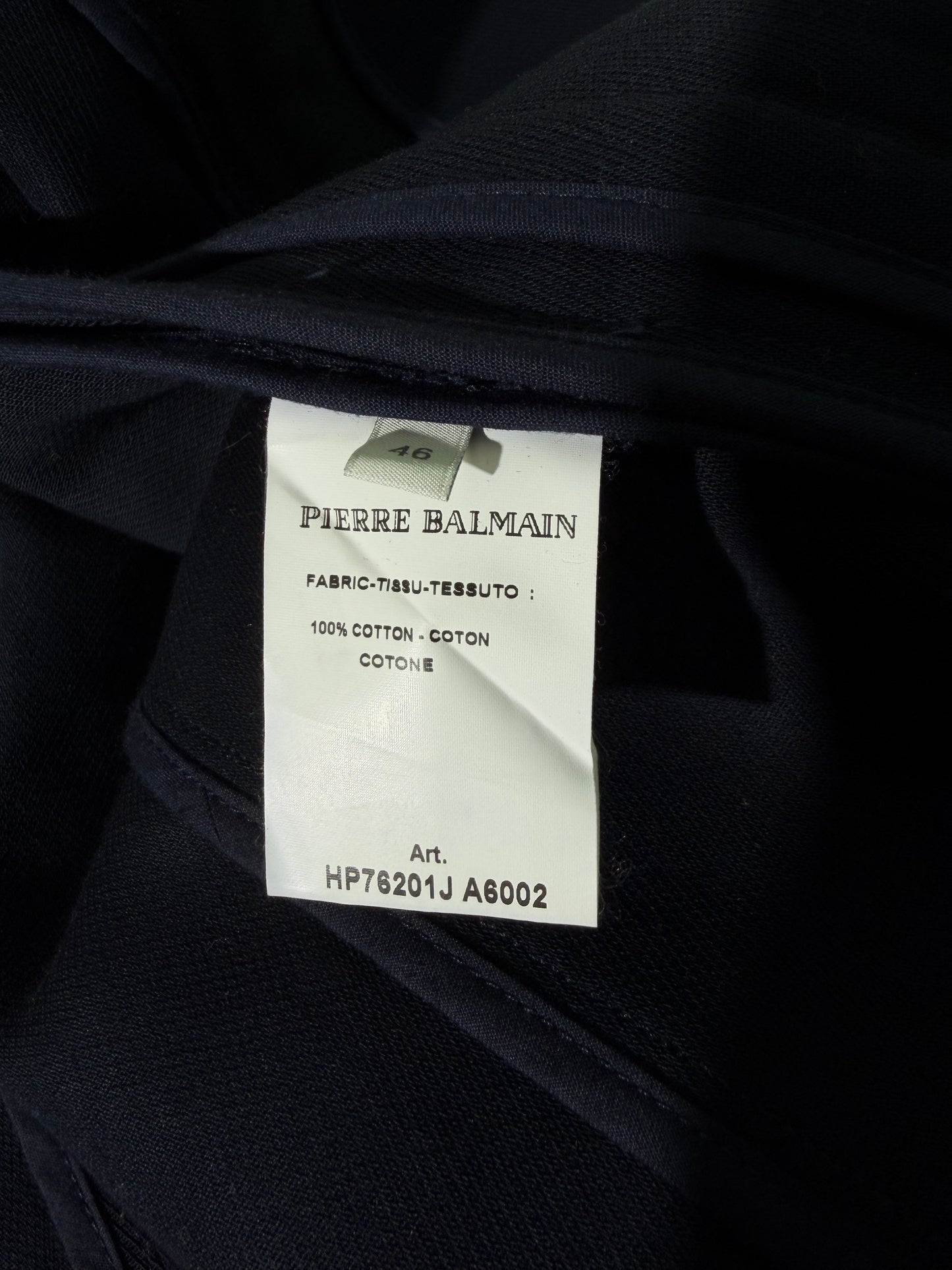 Pierre Balmain Navy Blue Convertible Jacket