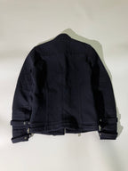 Pierre Balmain Navy Blue Convertible Jacket