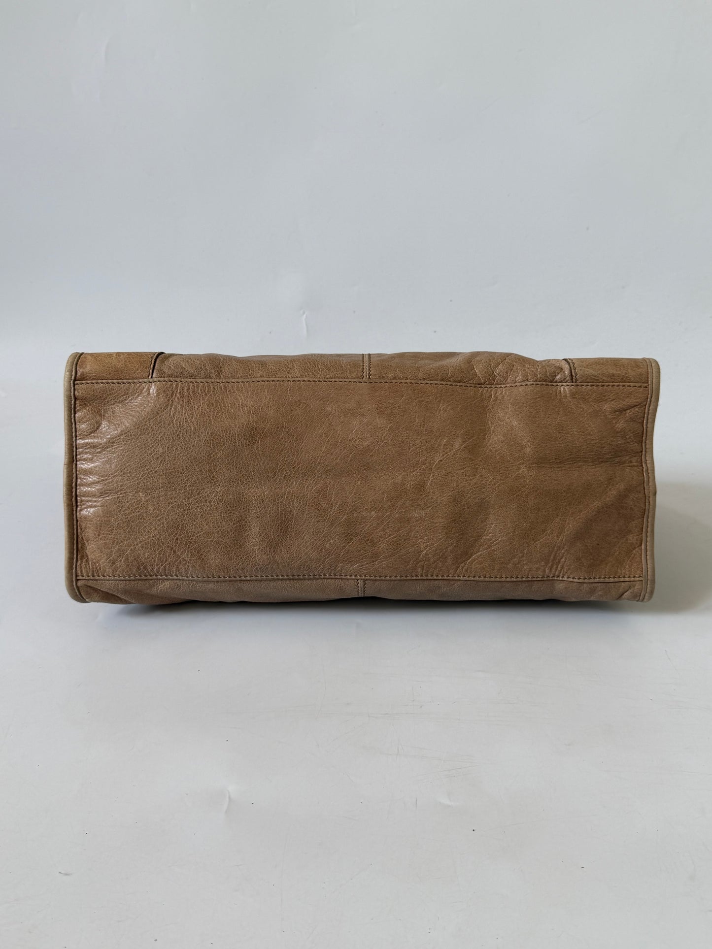 2000’s Balenciaga Brown Giant 21 Silver Hardware City Bag