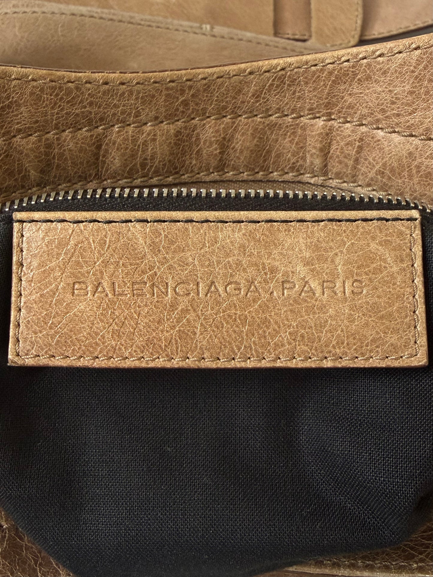 2000’s Balenciaga Brown Giant 21 Silver Hardware City Bag