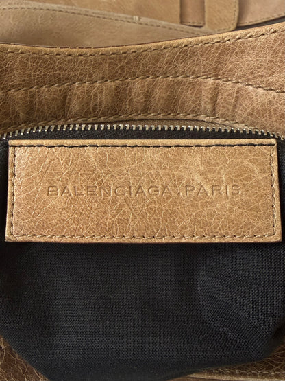 2000’s Balenciaga Brown Giant 21 Silver Hardware City Bag