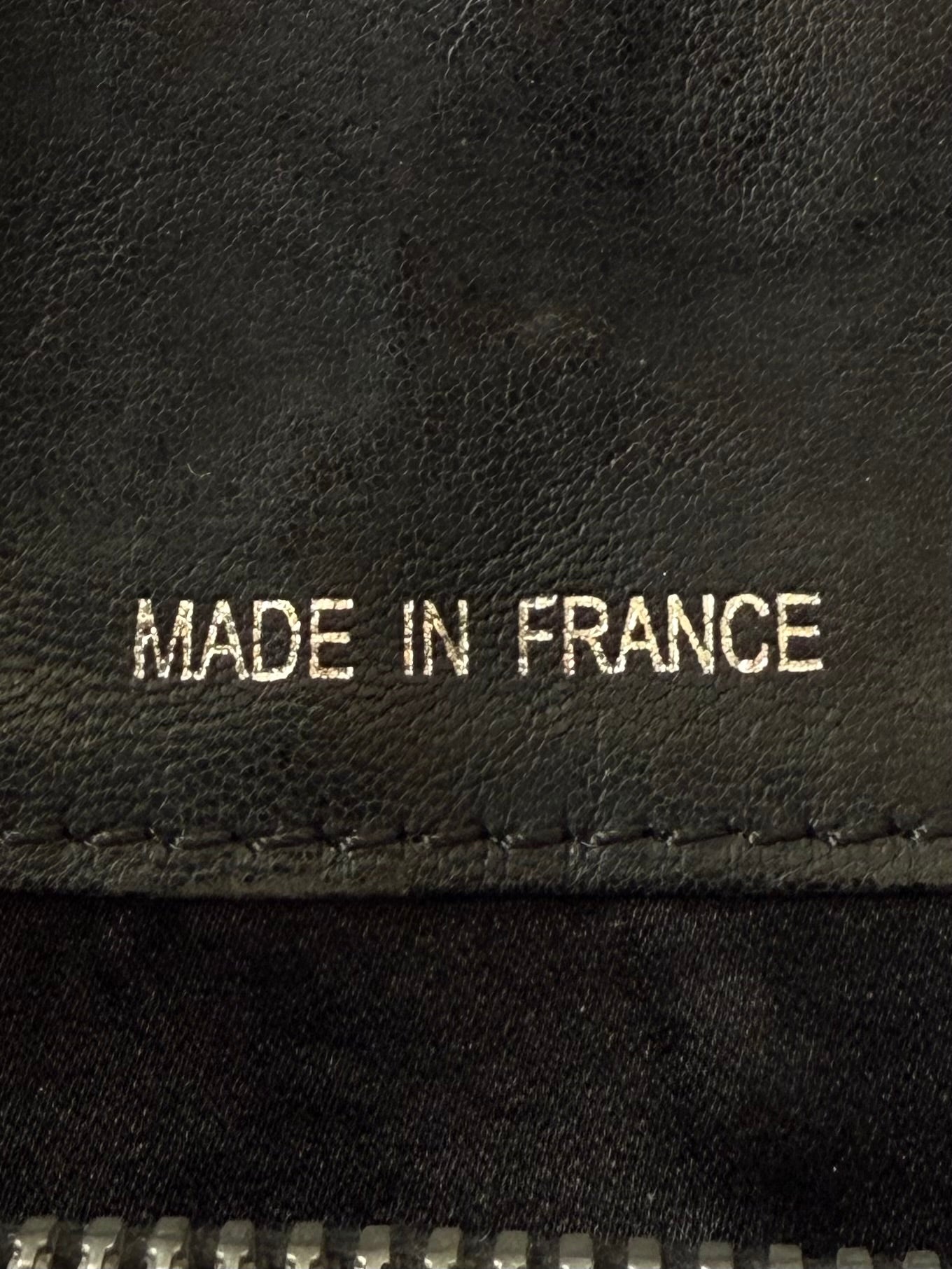 Balmain by Decarnin AW10 Black Leather Large Zipper Bag