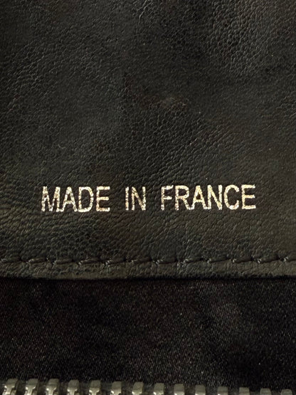Balmain by Decarnin AW10 Black Leather Large Zipper Bag