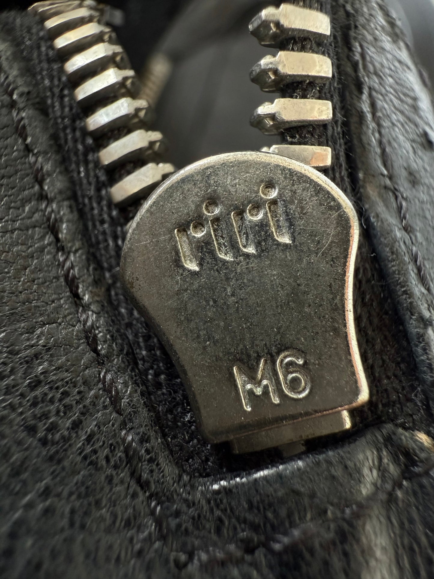 Balmain by Decarnin AW10 Black Leather Large Zipper Bag