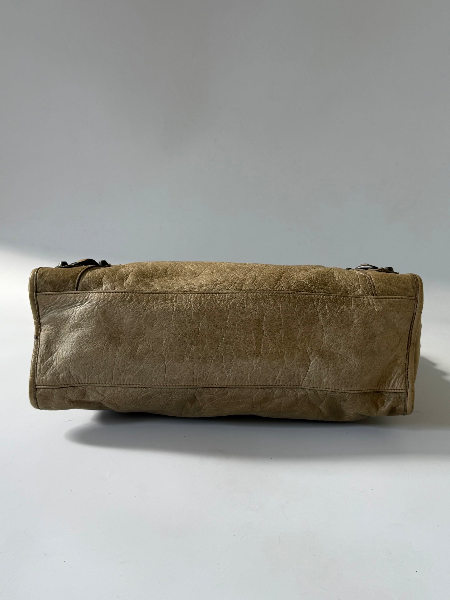 2000’s Balenciaga Dune Lambskin Leather Motorcycle City Bag