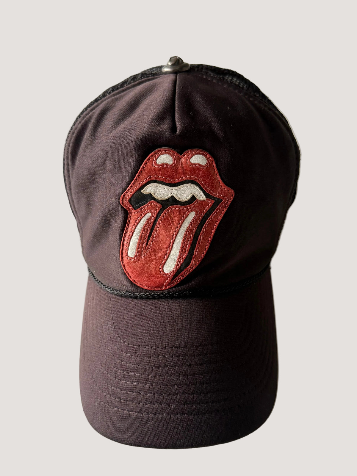 Chrome Hearts x Rolling Stones Leather Patch Trucker Hat