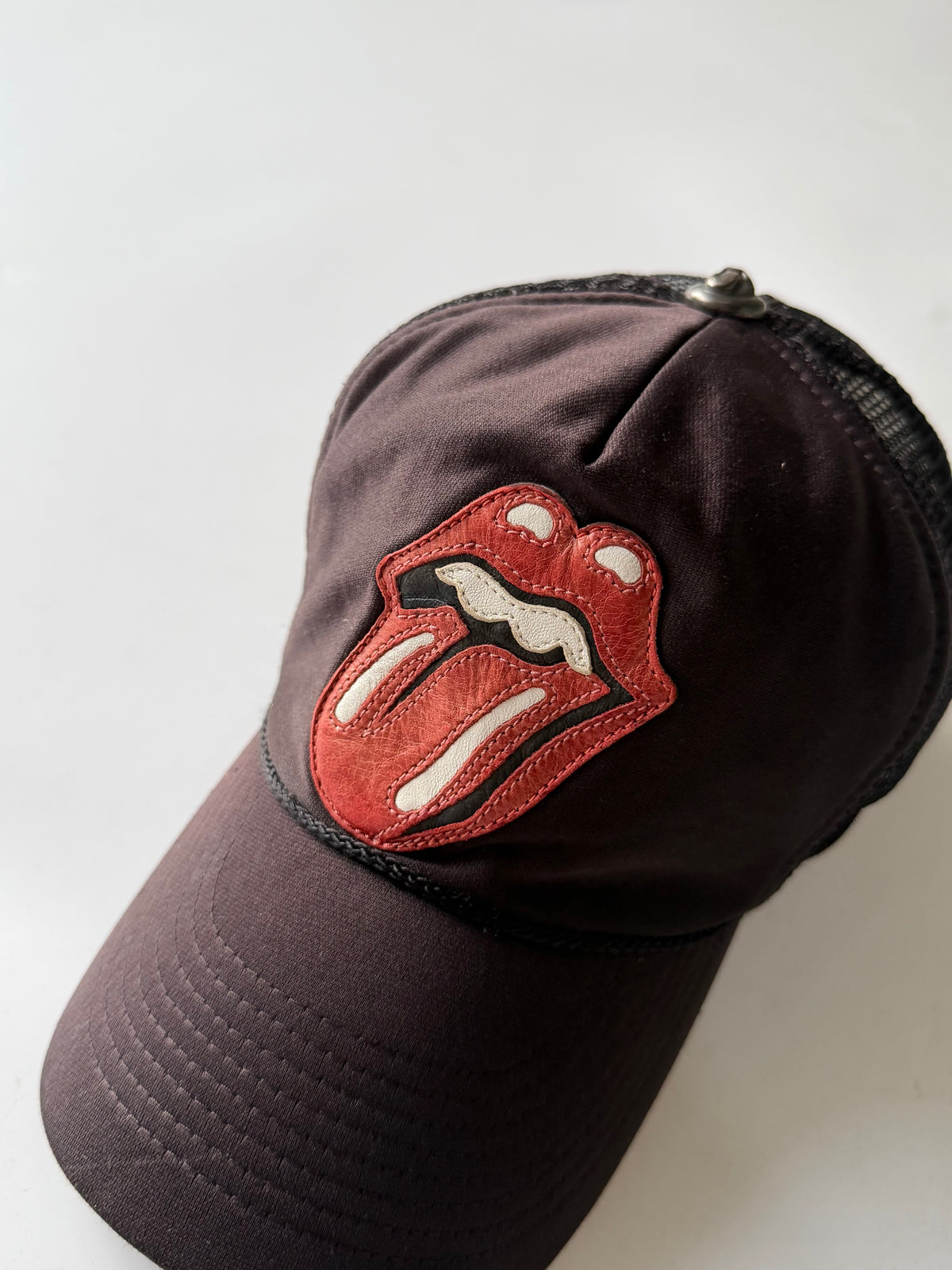 Chrome Hearts x Rolling Stones Leather Patch Trucker Hat