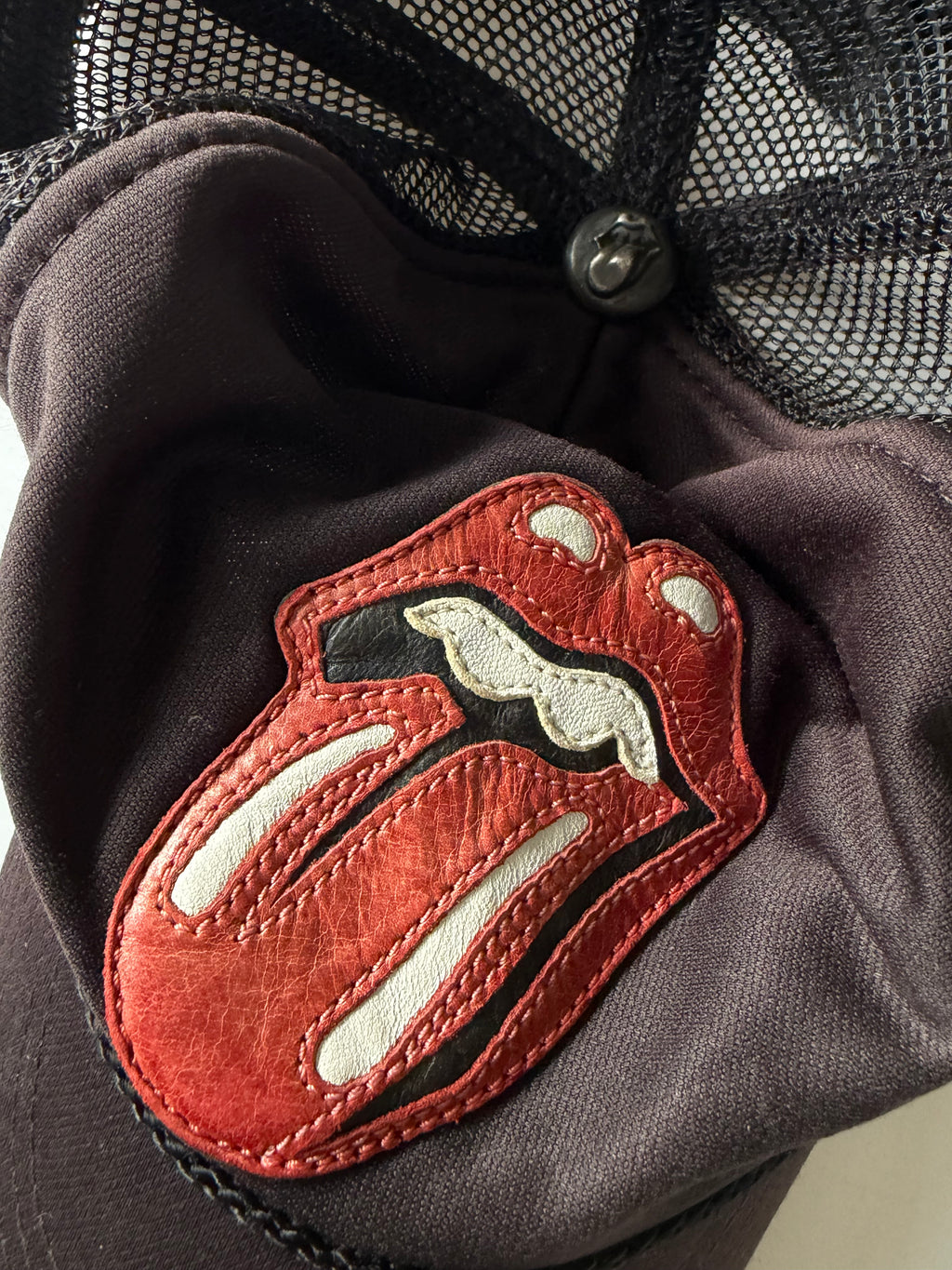 Chrome Hearts x Rolling Stones Leather Patch Trucker Hat